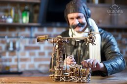 Ugears 3D dřevěné mechanické puzzle Létající stroje