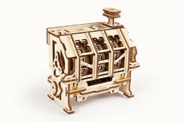 Ugears 3D dřevěné mechanické puzzle STEM klikací počítadlo