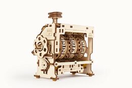 Ugears 3D dřevěné mechanické puzzle STEM klikací počítadlo