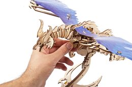 Ugears 3D dřevěné mechanické puzzle Vířící drak