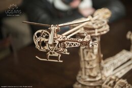 Ugears 3D dřevěné mechanické puzzle Létající stroje