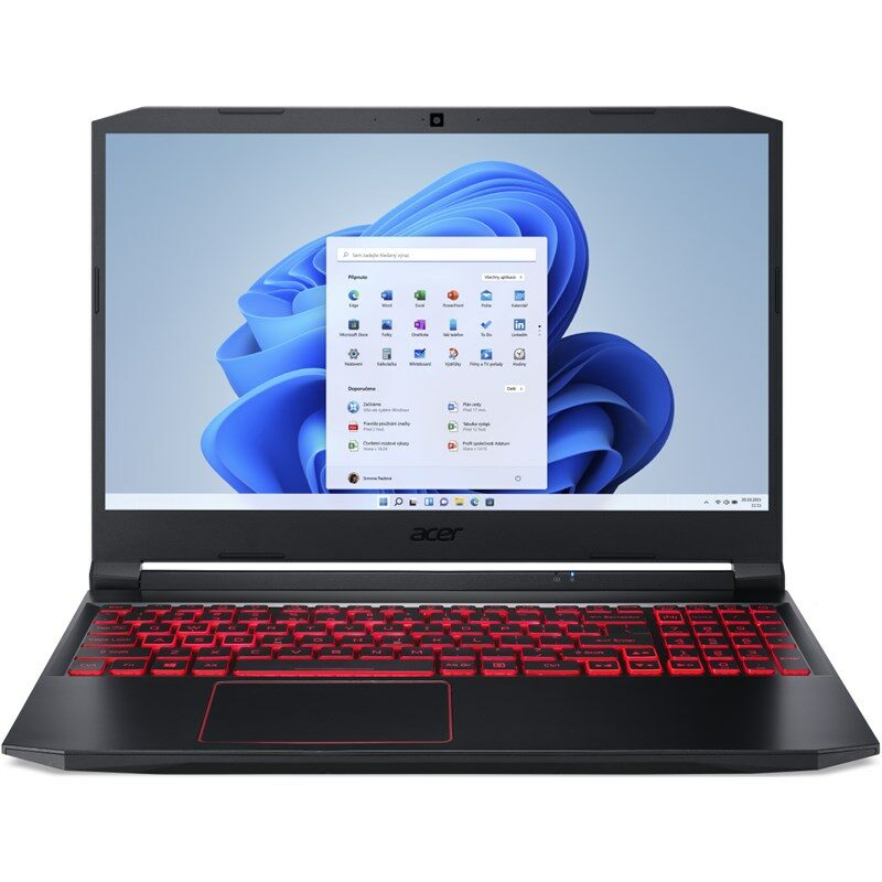 Ntb Acer Nitro 5 (AN515-55-52UC) i5-10300H, 15.6", Full HD, RAM 16GB, SSD 1024 GB, bez mechaniky, nVidia GeForce 1650, 4GB, Microsoft Windows 11 Home - černý