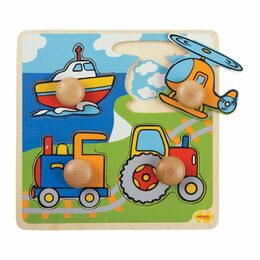 Bigjigs Toys Vkládací puzzle doprava