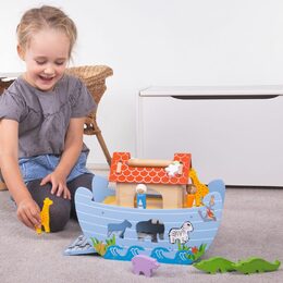 Bigjigs Toys Dřevěná Noemova archa