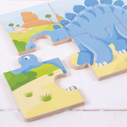 Bigjigs Toys puzzle 3v1 dinosauři