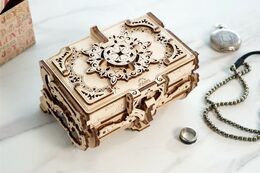 Ugears 3D dřevěné mechanické puzzle Starožitná šperkovnice