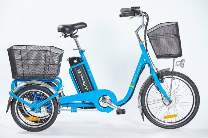 Elektrokolo Spirit SHOPPING2, tříkolka modrá, 250W, 36V/18Ah