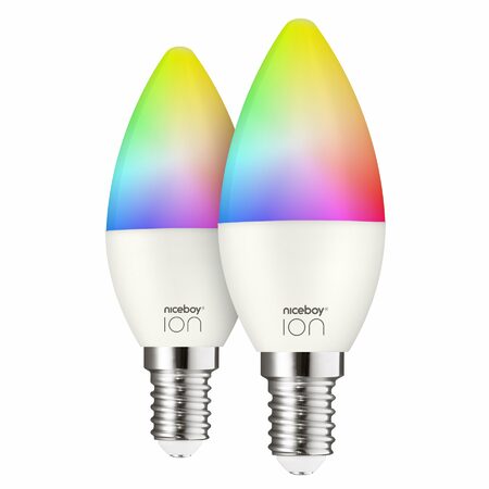 Chytrá žárovka Niceboy ION SmartBulb Color 5,5W - E14 SET 2 ks