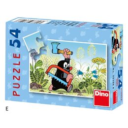 Minipuzzle Dino Krtek 19,8x13,2cm 8 druhů 54 dílků v krabičce 9x7x3cm 40ks v boxu