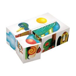 Dino Kostky kubus dřevo 6ks v krabičce 12,5x8,5x4cm