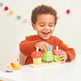 Le Toy Van Petilou Nasazovací kostky Veselá zahrádka