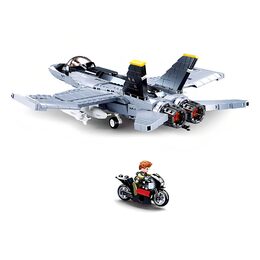 Sluban Model Bricks M38-B0928 Stíhačka F/A-18 Super Bumblebee