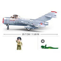 Sluban Model Bricks M38-B0983 Proudový stíhací letoun MiG-15