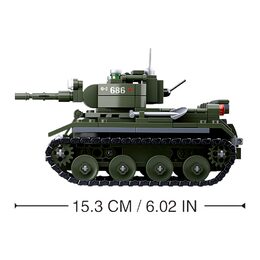 Sluban WWII M38-B0686 Sovětský tank BT7