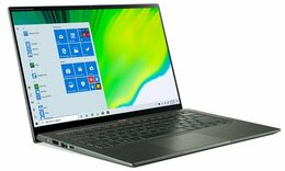 Ntb Acer Swift 5 NX.A6SEC.002 (SF514-55TA-796X) i7-1165G7, 16GB, 1024 GB, 14'', Full HD, bez mechaniky, Intel Iris Xe, BT, FPR, CAM, Win10 Pro  - zelený