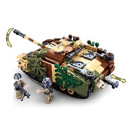 Sluban Army N38-B0858 Maskovaný obrněný tank