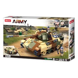 Sluban Army N38-B0859 Maskovaný tank střední 2v1