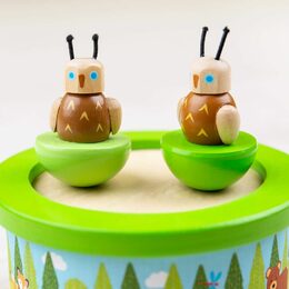 Bigjigs Toys Dřevěná hrací skříňka woodland