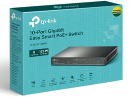 Switch TP-Link TL-SG1210MPE Easy Smart, 8x GLAN/PoE+, 1x GLAN, 1x SFP, 123W