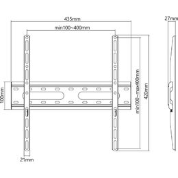 SHO 4210 FIXNÍ DRŽÁK TV 32''-55'' STELL