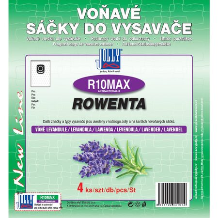 Sáčky do vysavače JOLLY R10 MAX, 4ks sáčky Rowenta - levandule