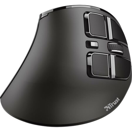 Myš Trust Voxx Rechargeable Ergonomic Wireless Mouse 23731 / optická/ 9 tlačítek/ 2400DPI - černá