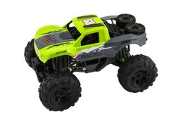 Auto RC terénní 4x4 zelené plast 29cm 2,4GHz na baterie + dobíjecí pack v krabici 40x20x22cm