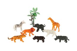 Zvířátka safari ZOO 9ks plast 6-7cm v sáčku 14x18x3cm