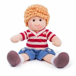 Bigjigs Toys Látková panenka Harry 28 cm