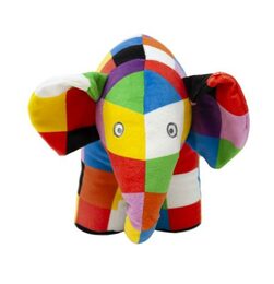 Rainbow Plyšová hračka slon Elmer velký