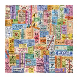 Galison Puzzle Cestovní lístky vintage 500 dílků