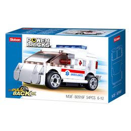 Sluban Power Bricks M38-B0916F Natahovací auto ambulance