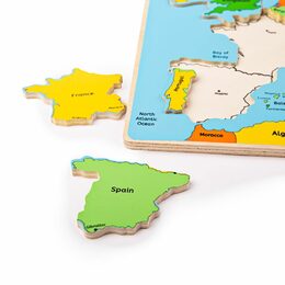 Bigjigs Toys Dřevěné puzzle mapa Evropy 25dílků