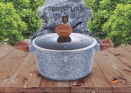 BERLINGERHAUS Kastrol s mramorovým povrchem a poklicí 24 cm Forest Line BH-1197