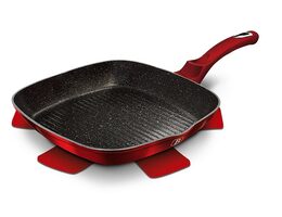 BERLINGERHAUS Sada nádobí s mramorovým povrchem 11 ks Burgundy Metallic Line BH-7142