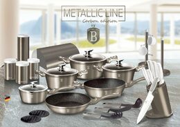 BERLINGERHAUS Dóza na potraviny sada 3 ks Carbon Metallic Line BH-1348