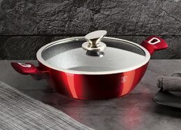 BERLINGERHAUS Sada nádobí s mramorovým povrchem 5 ks Burgundy Metallic Line BH-6780