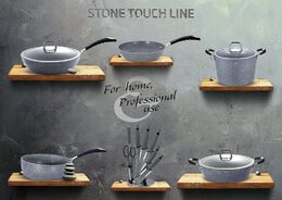 BERLINGERHAUS Pánev na palačinky s mramorovým povrchem 25 cm Gray Stone Touch Line BH-1164