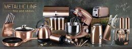 BERLINGERHAUS Wok s mramorovým povrchem 30 cm Rosegold Metallic Line BH-6171