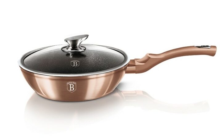 BERLINGERHAUS Pánev hluboká s poklicí 24 cm Rosegold Metallic Line BH-1517