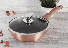 BERLINGERHAUS Pánev hluboká s poklicí 24 cm Rosegold Metallic Line BH-1517