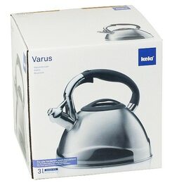 KELA Konvice pískací VARUS, nerez 3 l, stříbrná KL-11655