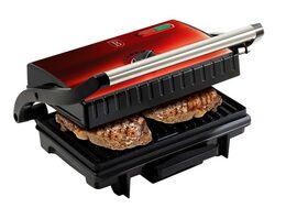 BERLINGERHAUS Elektrický kontaktní gril s nepřilnavým povrchem Burgundy Metallic Line BH-9060