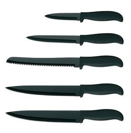 KELA Sada kuchyňských nožů 5 ks ve stojanu ACIDA šedá KL-11288