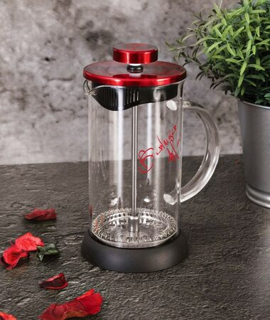 BERLINGERHAUS Konvička na čaj a kávu French Press 350 ml  Burgundy Metallic Line BH-1496