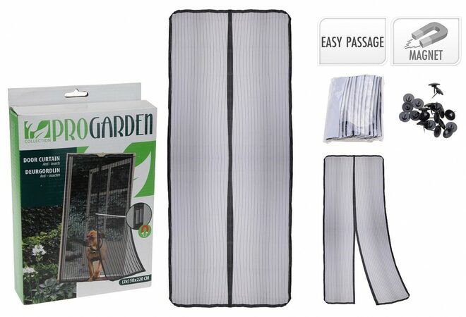 PROGARDEN Síť do dveří proti hmyzu s magnetickým uzávěrem KO-CY5900220