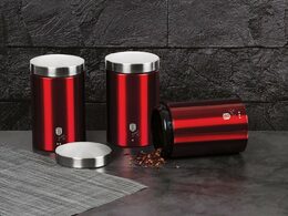 BERLINGERHAUS Dóza na potraviny sada 3 ks Burgundy Metallic Line BH-1343