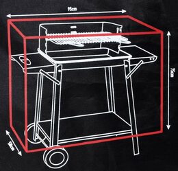 PROGARDEN Ochranný obal na gril M 95 x 50 x 75 cm KO-FC4630240