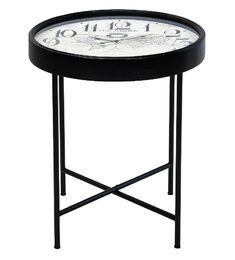 HOMESTYLING Konferenční stolek s hodinami HOMESTYLING 63 x 70 cm KO-Y36200380