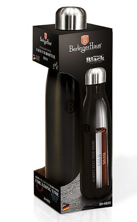 BERLINGERHAUS Termoska lahev nerez 0,5 l Shiny Black Collection BH-6820